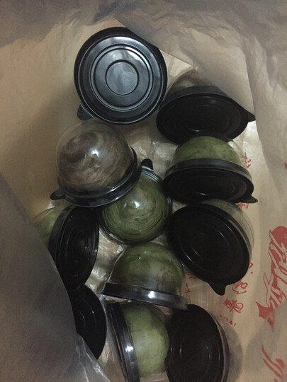 博咖(boncool) 圆球形吸塑蛋黄酥盒50枚 月饼托 多款蛋黄酥包装礼盒 雪媚娘盒 银色半球吸塑盒50个 晒单图