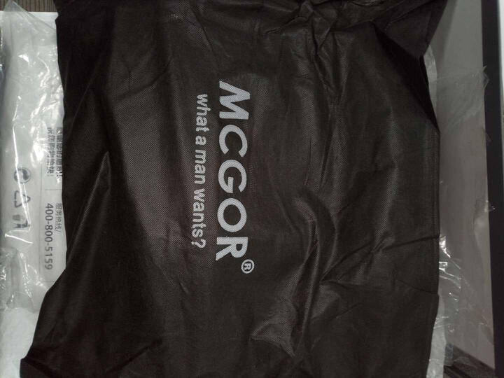麦哲(MCGOR)男包单肩包男士休闲包韩版斜挎手提时尚潮流包A8329MG 升级版(黑色大号) 晒单图