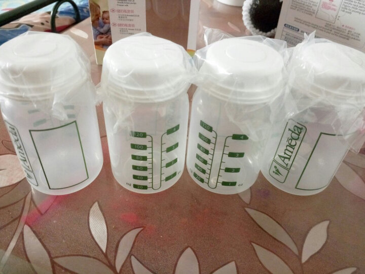 阿美达（Ameda）储奶袋/储奶瓶 母乳奶水储存瓶 120ml 标准口径4个装 晒单图