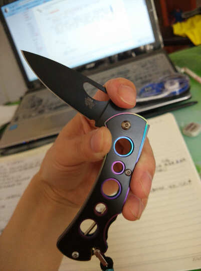 三刃木 工具刀 7081BUI-SHX 原781(户外探险折叠刀、救生军刀、多用途工具刀) 晒单图