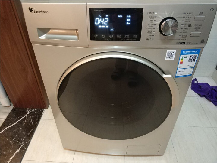小天鹅(LittleSwan) 变频滚筒洗衣机10公斤洗烘一体TD100S32DG5 TD100-1422WDG 晒单图