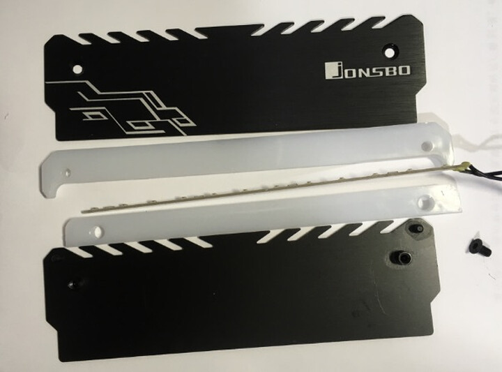 乔思伯(JONSBO)NC-1 内存发光马甲/内存条散热片(七彩流光效果/全铝外壳/兼容高低内存) 白色 晒单图