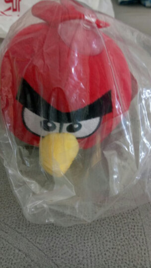 经典版Angrybirds 愤怒的小鸟 3.5寸毛绒公仔（带塑料吸盘）黑鸟 晒单图
