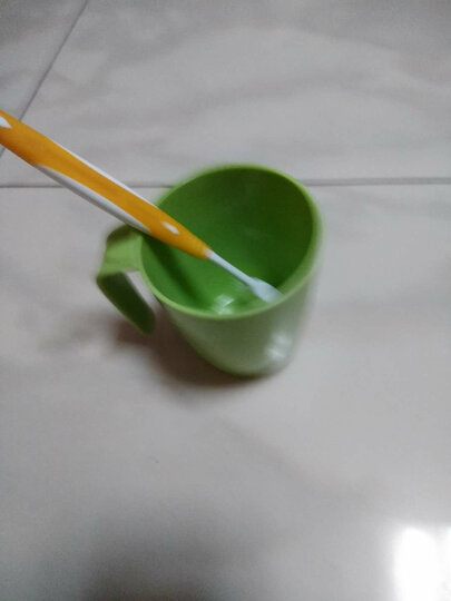 【买3免1】茶花塑料漱口杯卡通情侣套装牙刷杯儿童洗漱杯宝宝牙缸刷牙杯家用简约杯子 花瓶晶透杯_绿色420ML 晒单图