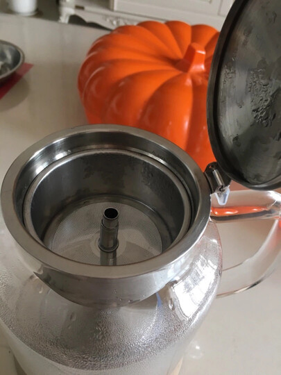 心好708煮茶器黑茶电茶壶养生壶玻璃电热水壶煎药壶烧水壶茶具电茶炉多功能电煮茶壶花茶壶保温 604款黑色 晒单图