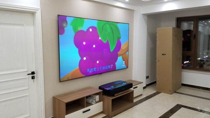 极米(XGIMI)A1 100英寸激光电视投影仪 投影机家用(1080P全高清 3000ANSI流明 含100英寸抗光幕布) 晒单图