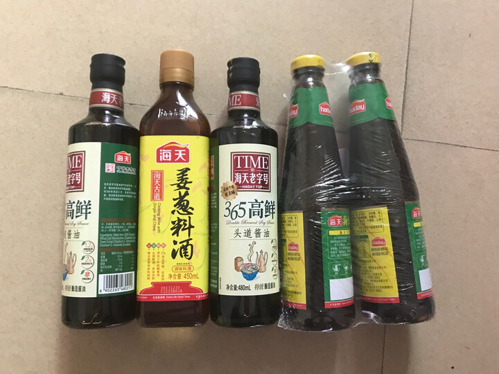 海天 老字号 365高鲜头道生抽酱油 调味料调料480ml 晒单图