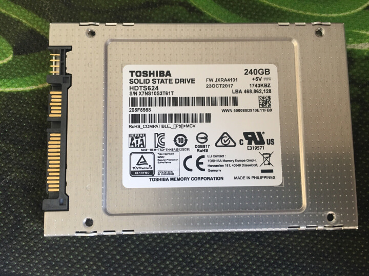 东芝(TOSHIBA) 240GB SSD固态硬盘 SATA3.0接口 Q200EX系列 MLC颗粒 晒单图