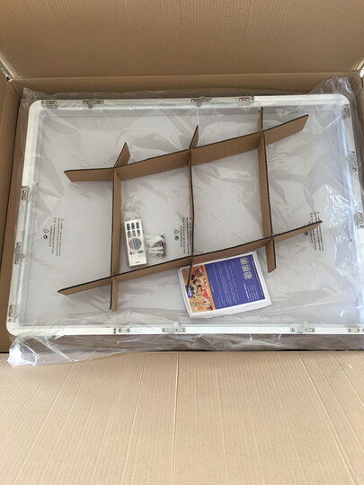 欧普照明(OPPLE)遥控智能调光 客厅灯具led全屋灯具吸顶灯中式卧室灯阳台灯长方形餐厅灯, 【四室户】6灯-遥控调光客厅+卧室x3+餐吊+吊扇 晒单图
