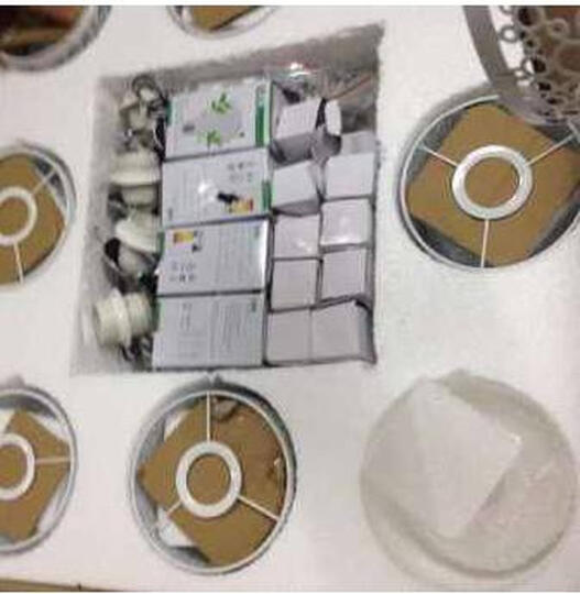 led吸顶灯客厅灯水晶灯具现代简约温馨房间灯可调光变色大厅灯卧室餐厅吊阳台灯饰套餐抖音网红推同款荐 10头炫彩遥控+送10个LED灯泡 白光 晒单图
