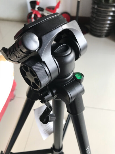 云腾（YUNTENG）VT-666精品便携三脚架云台套装 微单数码单反相机摄像机旅行用 优质铝合金超轻三角架黑色 晒单图