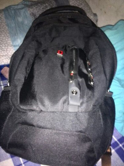 Swisswin瑞士十字涤纶时尚休闲双肩电脑包SW