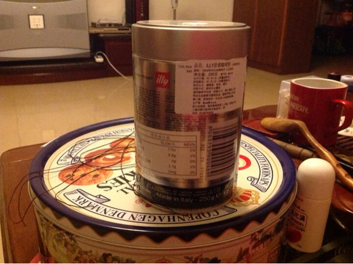 意大利进口 illy意利浓缩(深度烘焙)咖啡粉250g