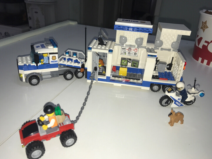 LEGO 乐高 City 城市系列警察局消防局 儿童创意拼插积木玩具 追踪重型拖车 60137 晒单图
