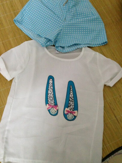 含蕴夏装新款2014韩版女装鞋子印花雪纺衫短