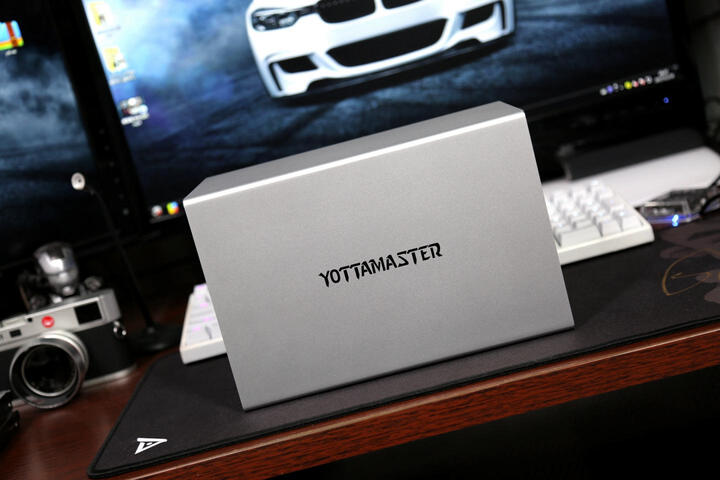 YottaMaster 多盘位磁盘阵列柜USB3.0硬盘柜 全铝SATA串口笔记本外接RAID四盘位硬盘盒 银PS400RU3 晒单图
