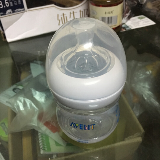 飞利浦新安怡 英国进口 AVENT 宽口径自然原生PP新生儿奶瓶4oz/125ml单个装SCF690/17 晒单图