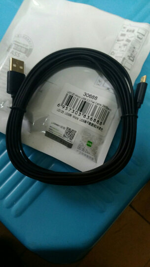 绿联 安卓数据线 手机充电线 2A快充Micro USB充电器线 支持华为小米oppo/vivo三星 扁线 0.5米 30685 黑 晒单图