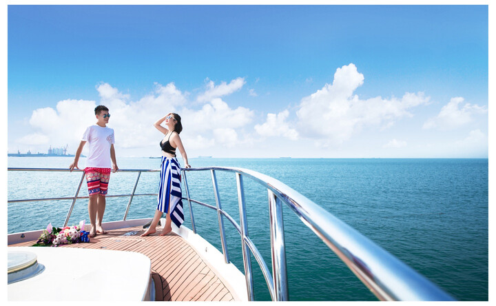 时尚经典全球旅拍海南三亚婚纱摄影青岛厦门北京大连云南丽江大理婚纱照微电影 水下海景游艇 全款18666 晒单图
