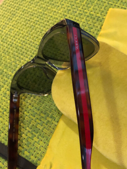 GUCCI 古驰 eyewear 亚洲版墨镜 休闲生活太阳镜男 GG0044SA-001 黑色镜框灰色镜片 53mm 晒单图