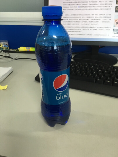 巴厘岛原装进口 百事可乐(Pepsi) blue 蓝色可乐 网红可乐汽水饮料  450ml*4瓶装 晒单图