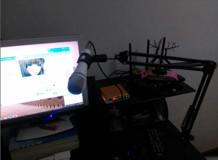 客所思K20外置声卡电音电容麦套装独立USB笔