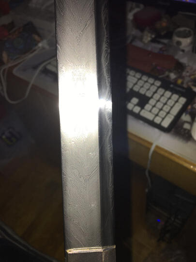 手工唐剑唐横刀直刀 素装紫檀唐剑 百锻花纹钢古剑长剑 嵩山宝剑刀剑未开刃 素装紫檀唐剑 长款(100厘米) 晒单图