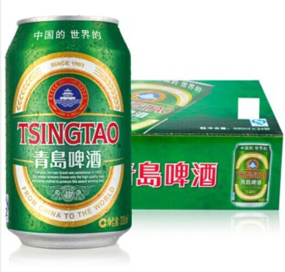青岛(TsingTao)啤酒经典11度330ml*24听 整箱