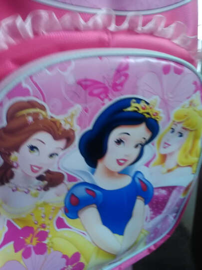迪士尼(Disney)书包小学生书包女1-3年级儿童米奇公主双肩包男 冰雪粉红8347 晒单图