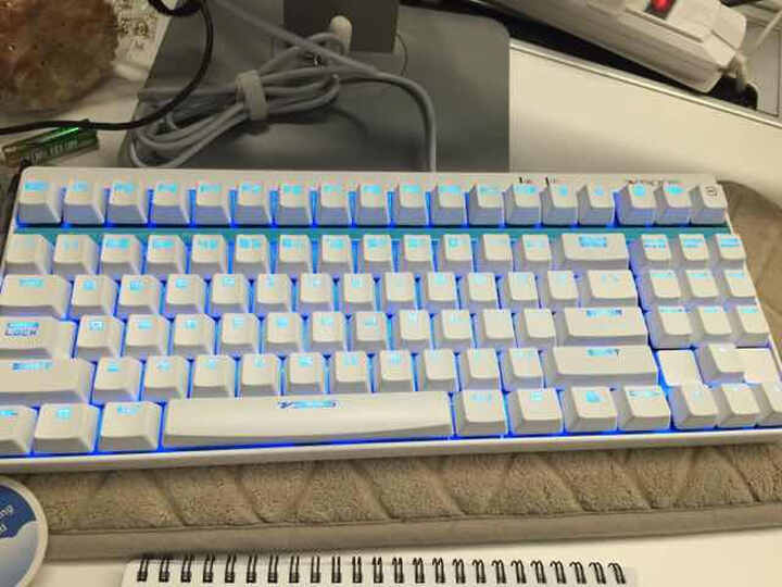 雷柏(Rapoo)V500S 背光机械游戏键盘 机械黄