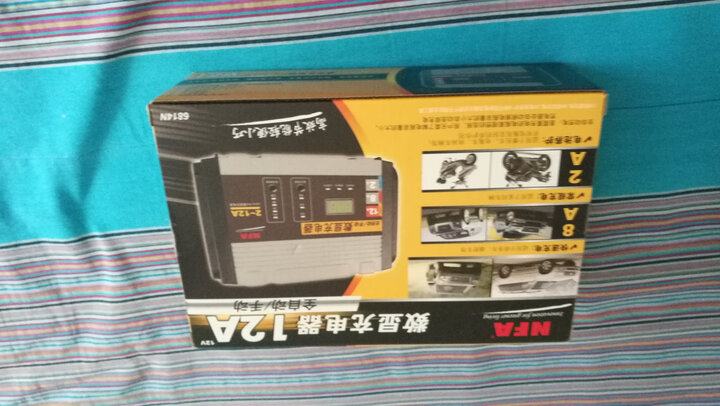 NFA 电瓶充电器 6814N 智能数显汽车车载充电器 家用220W电瓶可修复充电器 12V电瓶全自动/手动双模式充电器 晒单图