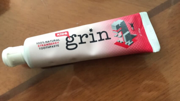 新西兰 格润安（grin） 天然全效儿童牙膏 无氟可吞咽（草莓味）70g 晒单图