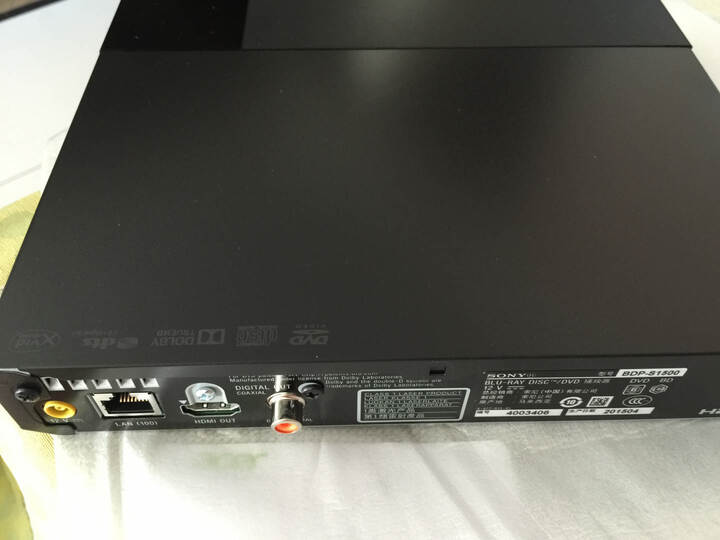 索尼BDP-S1500:京东订单号: 9551527101 这