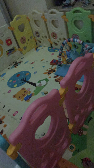澳乐 婴儿室内游戏围栏儿童爬行学步防护栅栏宝宝围栏海洋球池游乐场 12+2 AL-E40855416 晒单图
