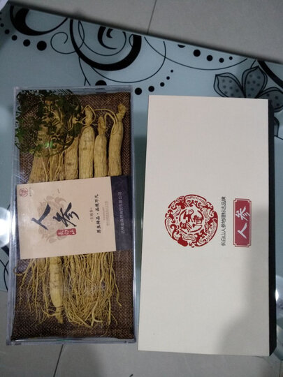易天健 人参长白山生晒参东北特产白参可泡酒煲汤 80克/盒 晒单图