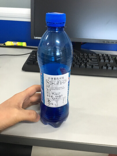 巴厘岛原装进口 百事可乐(Pepsi) blue 蓝色可乐 网红可乐汽水饮料  450ml*4瓶装 晒单图