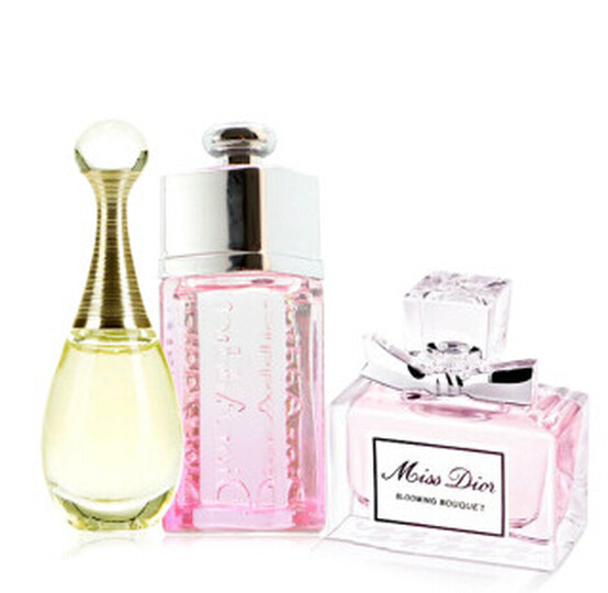 迪奥Dior香水3件套装礼盒装真我5ml花漾小姐5