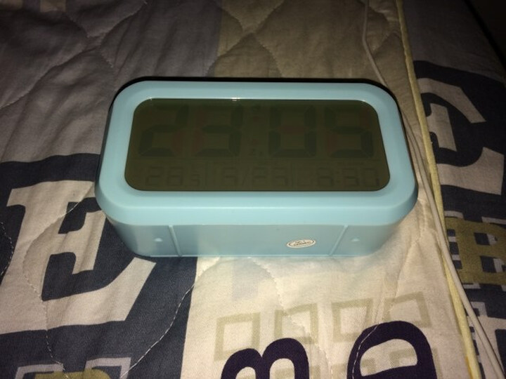 汉时钟表HENSE 电子闹钟静音懒人座钟LCD液