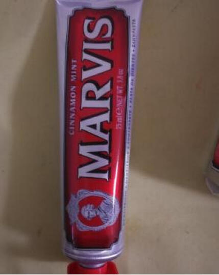 玛尔斯（Marvis）红色 预防牙龈出血 肉桂薄荷牙膏 75ml （欧洲原装进口） 晒单图