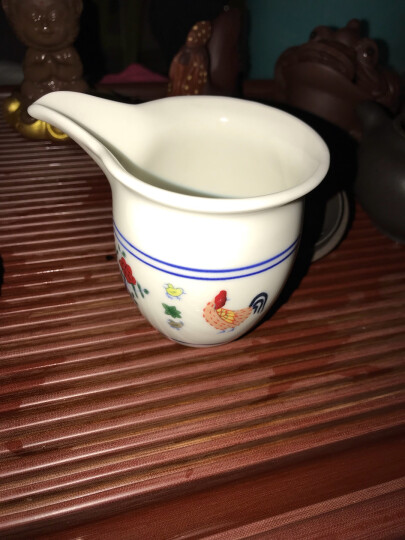 品言 高白泥仿古明成化斗彩鸡缸杯瓷器茶杯茶碗 茶具茶杯功夫 鸡缸杯公道杯（简约装） 晒单图