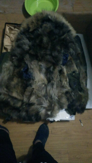 Wpkds 海宁真皮皮衣男冬季新品皮毛一体男装户外登山派克服尼克服皮草男裘皮外套男 军绿色 XL 晒单图