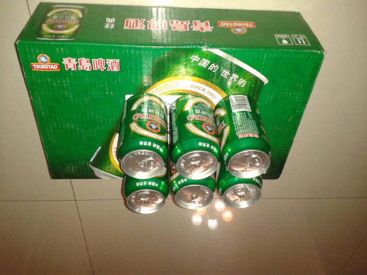 青岛(TsingTao)啤酒经典11度330ml*24听 整箱