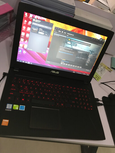 华硕(ASUS) 飞行堡垒三代FX60VM GTX1060 15.6英寸游戏笔记本电脑(i7-6700HQ 8G 128GSSD+1T FHD)黑色 晒单图