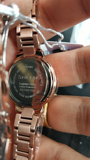 卡西欧（CASIO）手表 SHEEN 女士人工合成蓝宝石玻璃时尚腕表 太阳能石英表 SHE-4516SBG-9A 晒单图