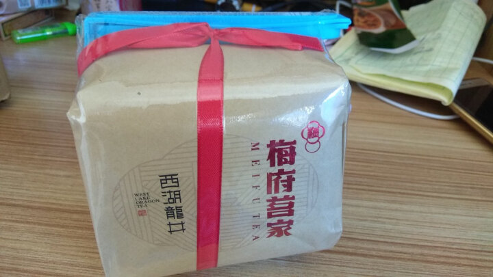 梅府茗家 2023新茶 绿茶 雨前三级浓香龙井茶纸包装250g 春茶 晒单图