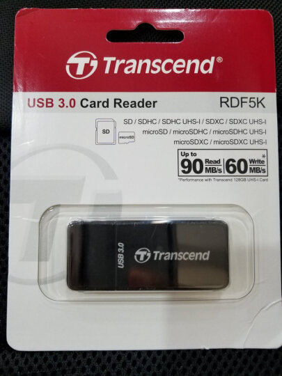 创见（Transcend）USB 3.0 RDF5 SD高速读卡器（白色） 晒单图