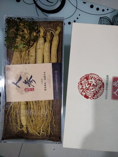 易天健 人参长白山生晒参东北特产白参可泡酒煲汤 80克/盒 晒单图