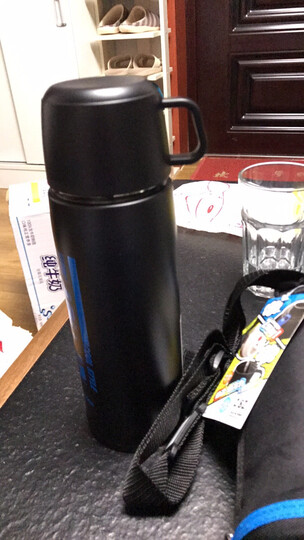 日本进口 象印(ZOJIRUSHI)大容量 直饮/杯盖双盖 儿童保温冷杯两用保温杯学生儿童杯 SP-JA08 BZ 820ml黑色 晒单图