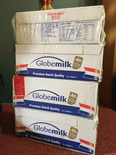荷兰原装进口 荷高（Globemilk）香草味牛奶（调制乳）200ml*24整箱装 晒单图