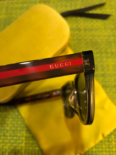 GUCCI 古驰 eyewear 亚洲版墨镜 休闲生活太阳镜男 GG0044SA-001 黑色镜框灰色镜片 53mm 晒单图